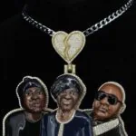 Moissanite Triad Hip Hop Pendant - Hip Hop Three Person Two