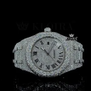AP Iced Out Moissanite Watch with 14K Gold Plating