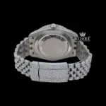 Iced Out Roles Moissanite Watch Caseback View