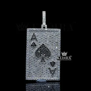 Moissanite King's Gambit Brilliance Pendant - Silver, 4 Carat