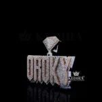 Luxe Statement Charm Droky Pendant Closeup Left
