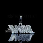 Majestic Brian Monogram Pendant Back