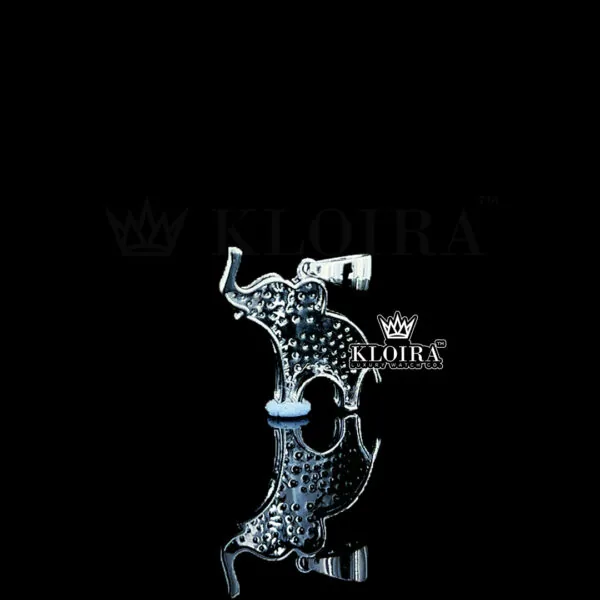 Majestic Elephant Grace Pendant Closeup Back
