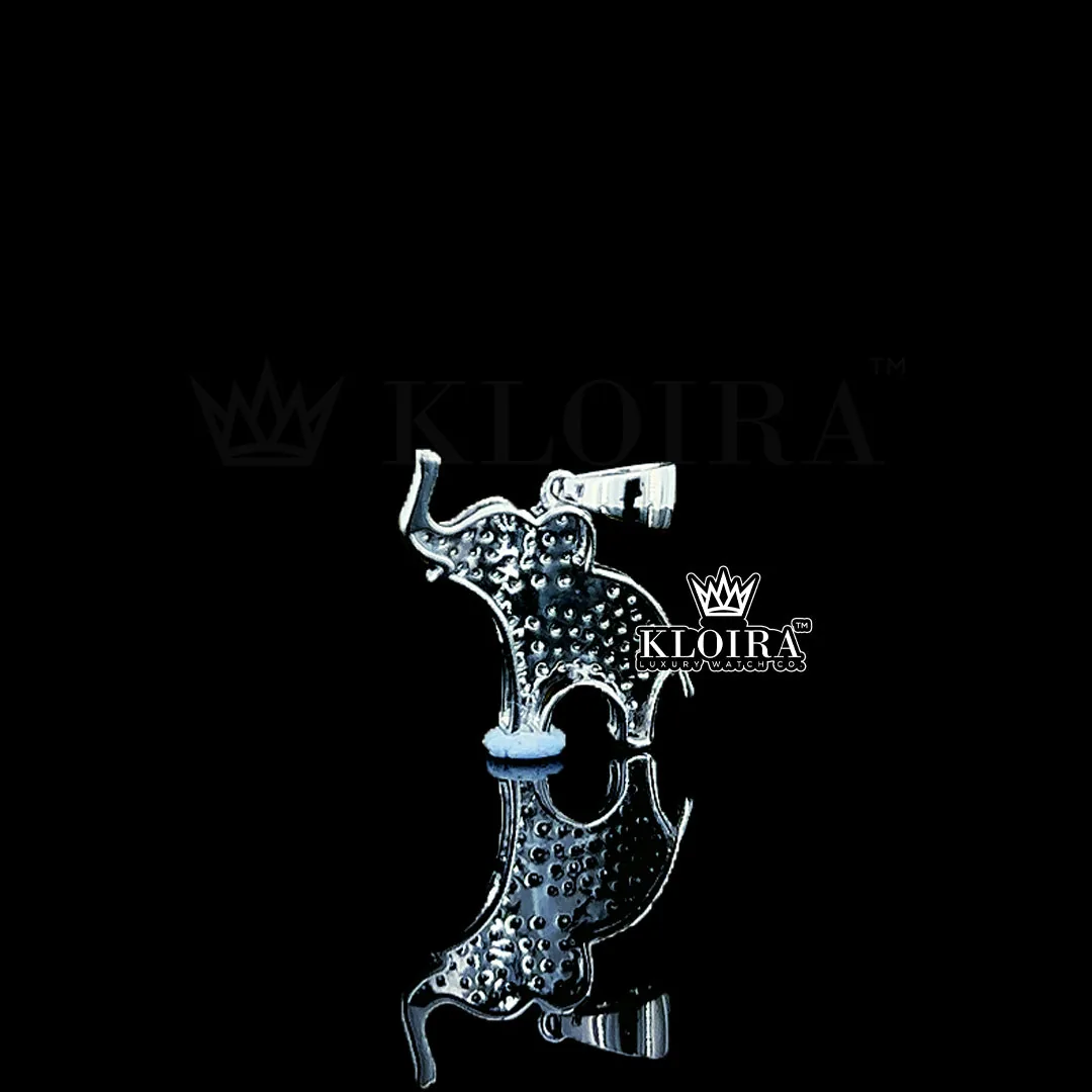 Majestic Elephant Grace Pendant Closeup Back