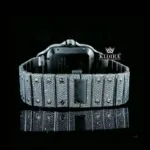 Mens Cartior Moissanite Watch Back Strap View