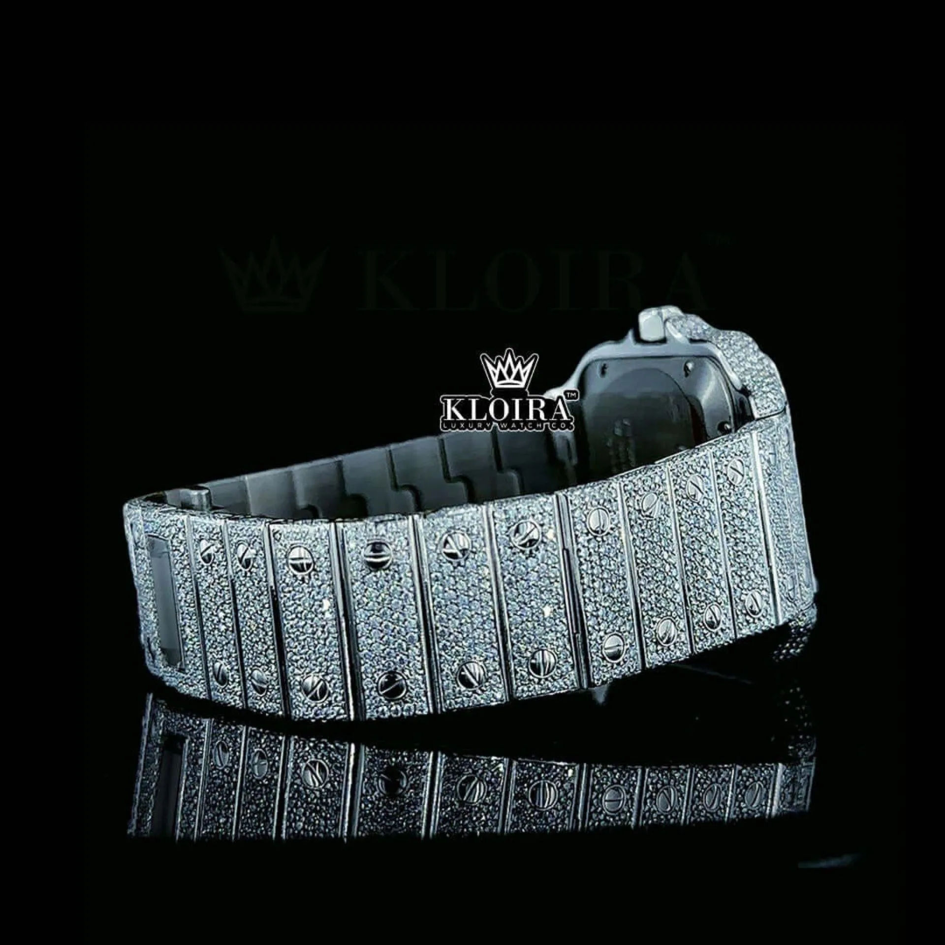 Mens Cartior Moissanite Watch Bracelet View