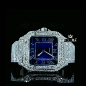 Cartior Moissanite Watch - 14K Gold Plated Luxury Timepiece