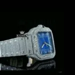 Mens Cartior Moissanite Watch Right Profile View