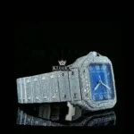 Mens Cartior Moissanite Watch Right Side View