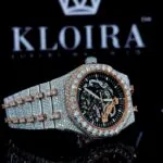 Moissanite AP Skeleton Watch Right Profile View
