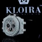 Moissanite AP Style Watch Left Profile View