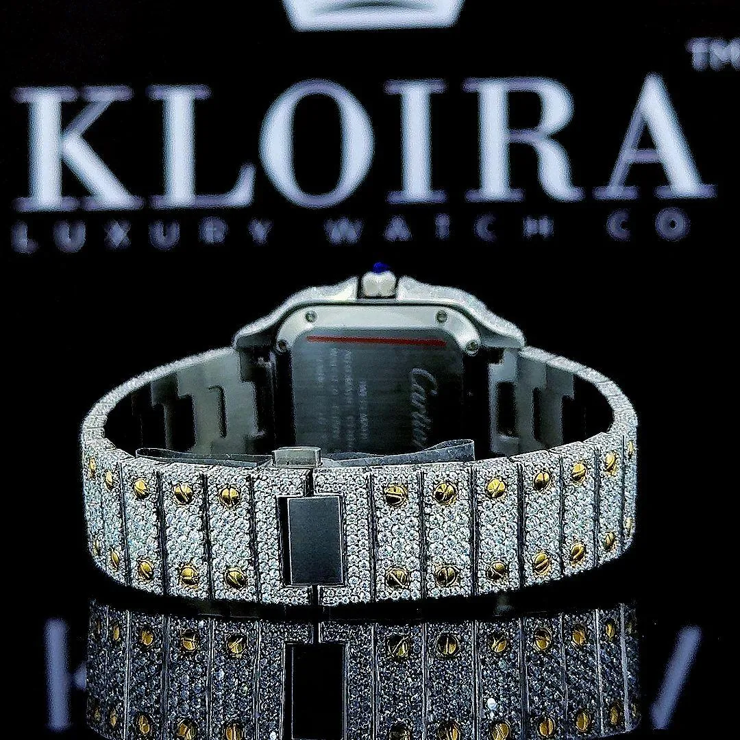 Moissanite Cartior Watch Arabic Back View