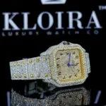 Moissanite Cartior Watch Arabic Left Strap View