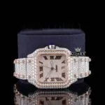 Moissanite Cartior Watch Cose Up Front View