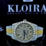 Roles Moissanite Datejust Style Watch with Diamond Bezel and Jubilee Bracelet