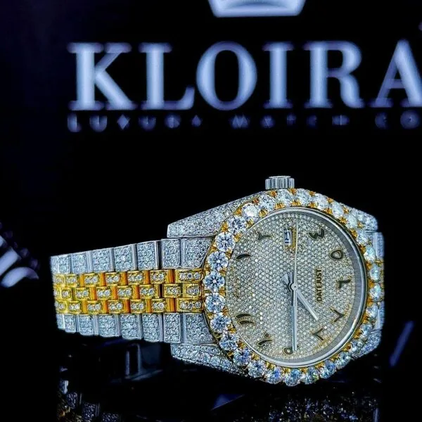 Moissanite Roles Style Watch Right Profile View