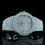 Patik Philippe Nautilus Silver Moissanite Watch - 41mm
