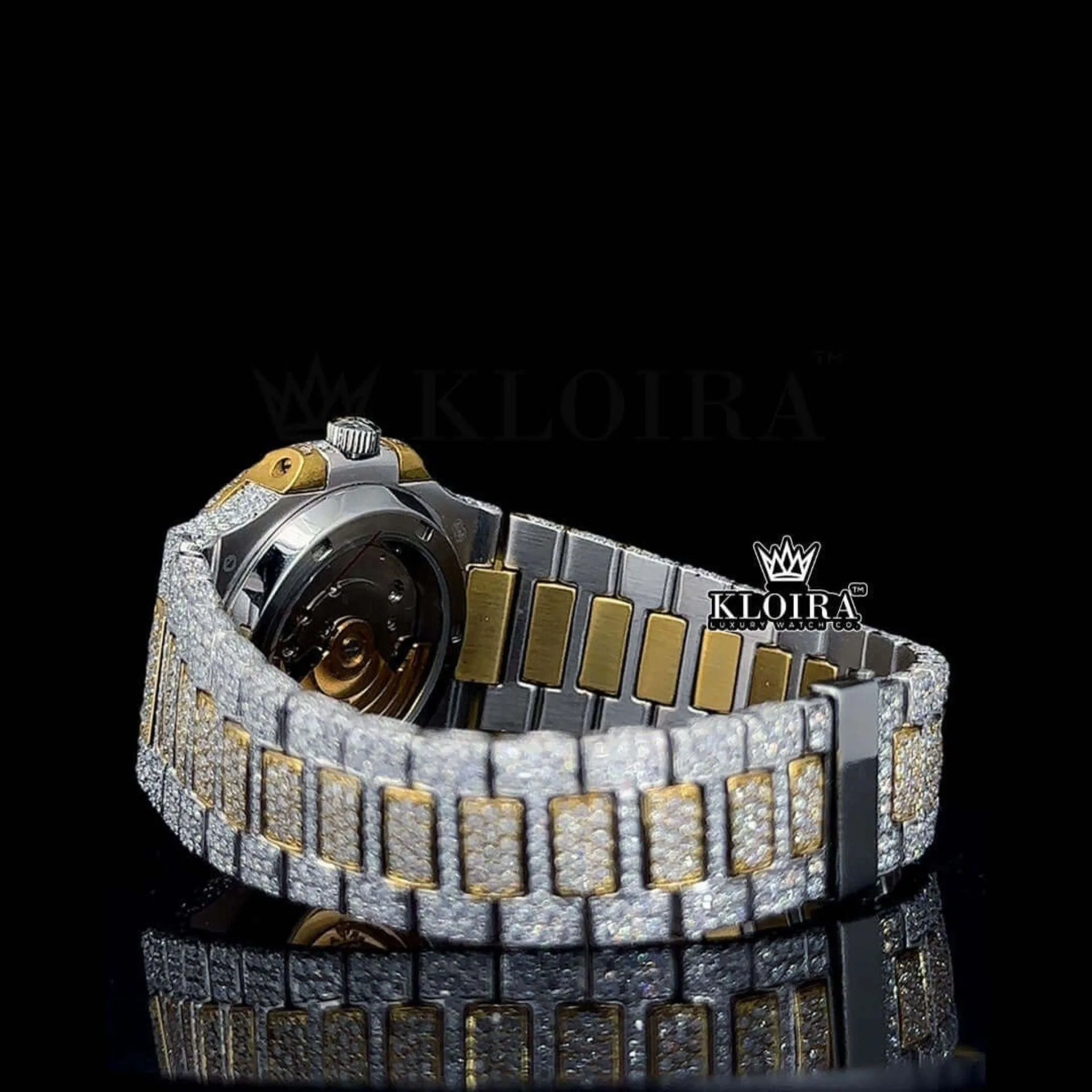 Patik Philippe Watch Bust Down Moissanite Left Strap View