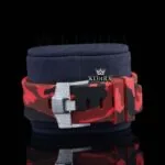 Red Rubber Strap Silver Dial Iced Out Moissanite Diamond Chrono Watch Strap View