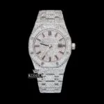 AP Royal Oak Moissanite Diamonds Watch with Iced-Out Design