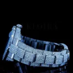 Roles Datejust 40mm Silver Diamond Studded Swiss Made Silver Hands Dial Watch