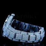 Roles Datejust 40mm Silver Diamond Studded Swiss Made Silver Hands Dial Watch