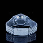 Roles Datejust Silver 41mm Diamond Studded Swiss Made Arabic Multi Color Numeral Watch
