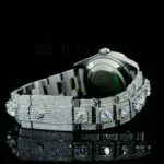 Roles Datejust Silver 41mm Diamond Studded Swiss Made Stick Numerals Watch