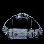 Roles Day Date Women Silver 33mm Diamond Studded Swiss Made Different Scale Watch