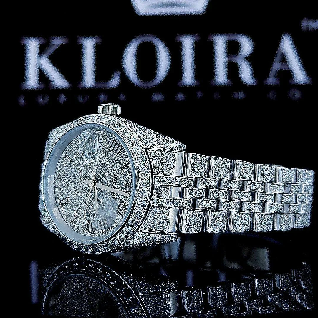 Roles Moissanite Watch Left Profile View