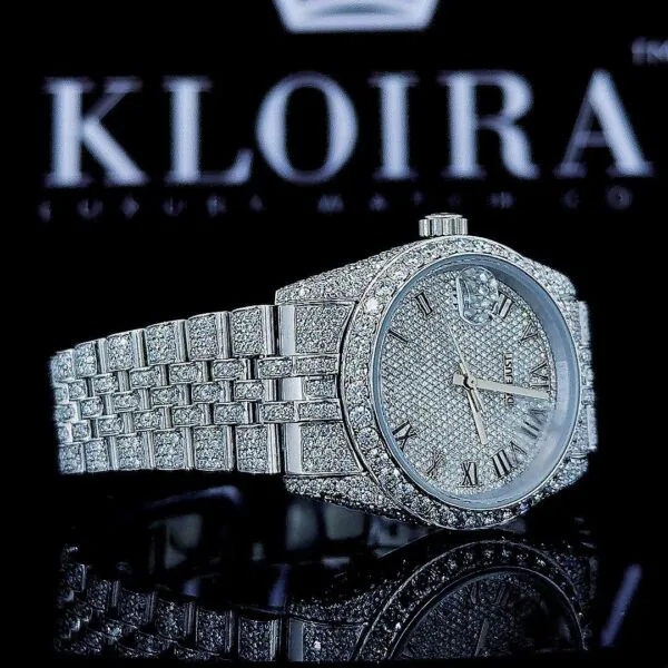 Roles Moissanite Watch Right Profile View