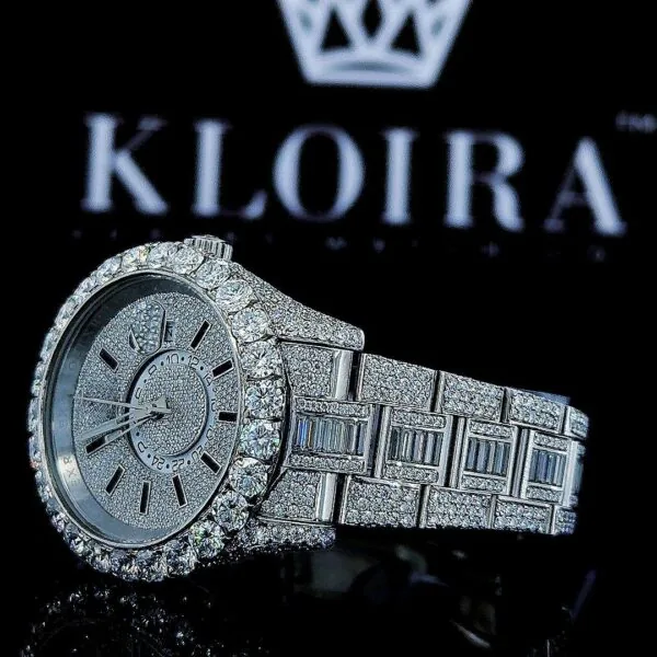Roles VVS Moissanite Watch Left Profile View