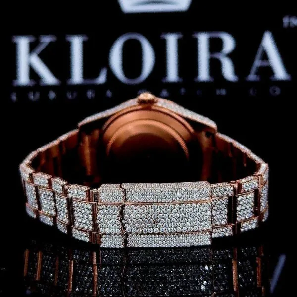 Roles Watch Moissanite Diamonds Bracelet View