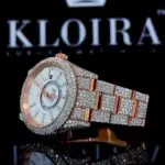 Roles Watch Moissanite Diamonds Left Profile View