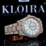 Roles Watch Moissanite Diamonds Right Profile View