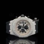 AP Royal Oak Offshore Chronograph Moissanite Watch in Rose Gold