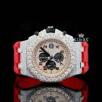 AP Royal Oak Offshore Moissanite Diamond Watch - Rose Gold Dial