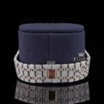 Rose Gold Stick Markers Iced Out AP Moissanite Diamond Watch Bracelet View