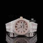 AP Rose Gold Stick Markers Moissanite Watch