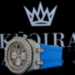 Royal Oak AP Moissanite Watch Left Profile View