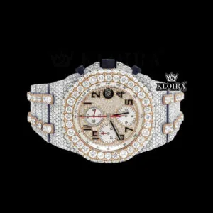 AP Royal Oak Chronograph Two-Tone Moissanite Watch