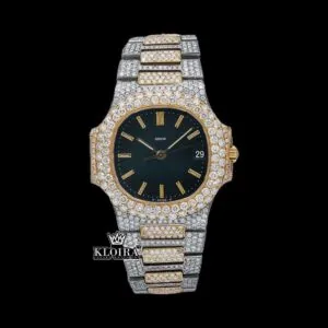Patik Philippe Nautilus Two Tone Moissanite Diamond Watch