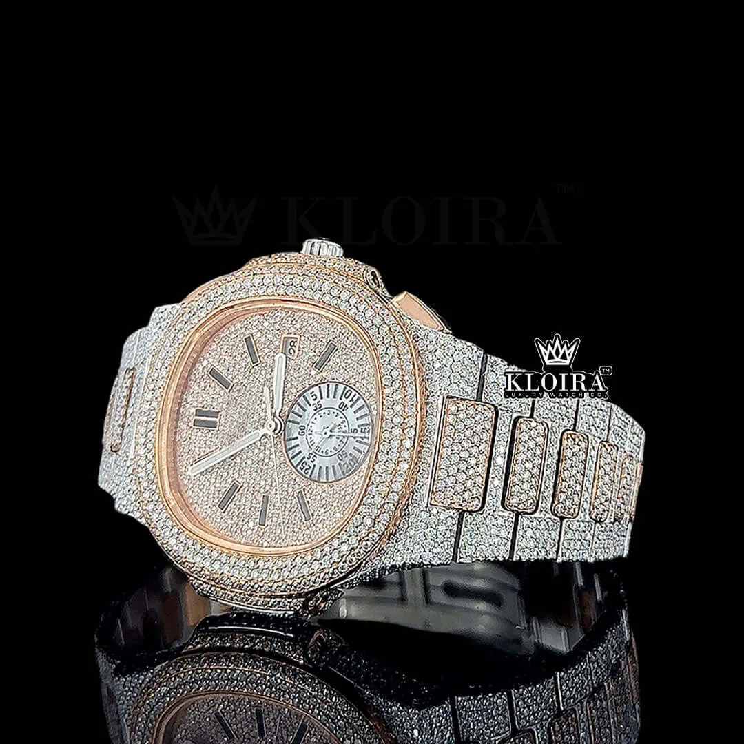 VVS Clarity Moissanite Patik Philippe Watch Left Side View