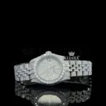 Roles Moissanite Watch - White Dial with Diamond Markers