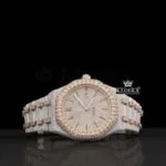 AP Womens Moissanite Royal Oak Watch in Two-Tone