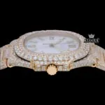 Womens Moissanite Patik Philippe Watch Crown View