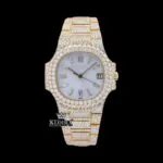 Patik Philippe Women's Moissanite Watch with Diamond Bezel
