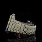 Yellow Gold AP Arabic Numerals Moissanite Diamonds Watch Left Side Bracelet View