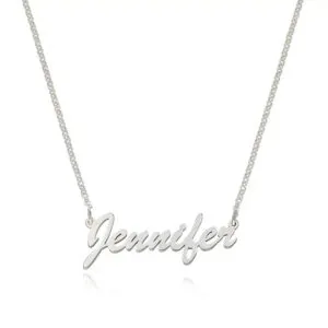 Luster Custom Name Pendant Necklace in 14K Gold