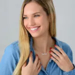 Custom Classic Name Pendant Necklace in 14K Gold